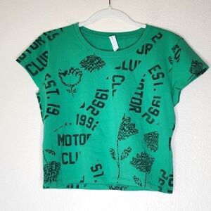 Anthropologie Daily Practice Graphic Short-Sleeve Baby Tee M